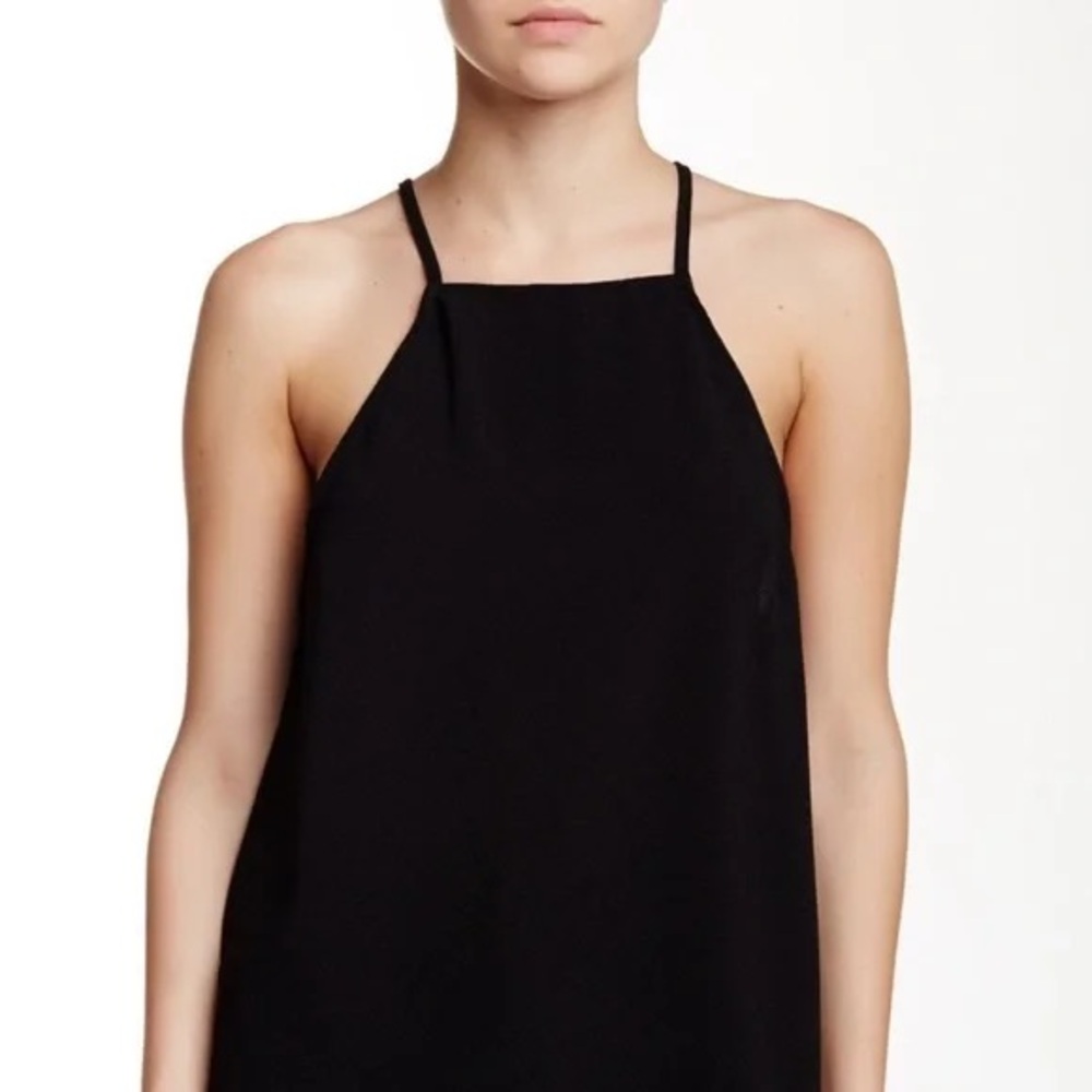 NWT American apparel black crêpe, halter neck tank